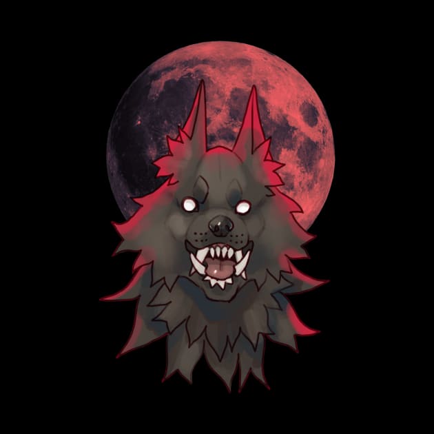 Werewolf Blood Moon by owlapin