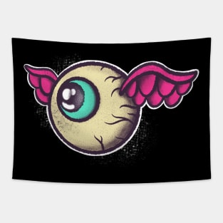 Eye With Wings Tattoo Style Pop Art Tapestry