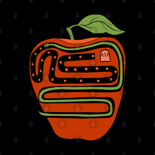 Apple Worm | Tunnel Vision by Suneldesigns