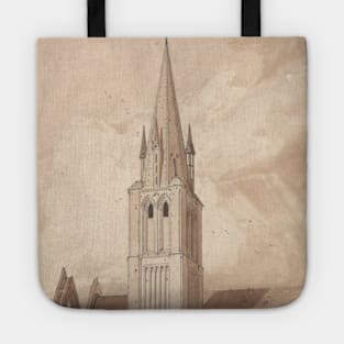 Douvres Church, Normandy by John Sell Cotman Tote