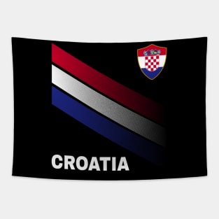 Vintage Croatia Sunflower Flag Croatia Soccer Lover Tapestry