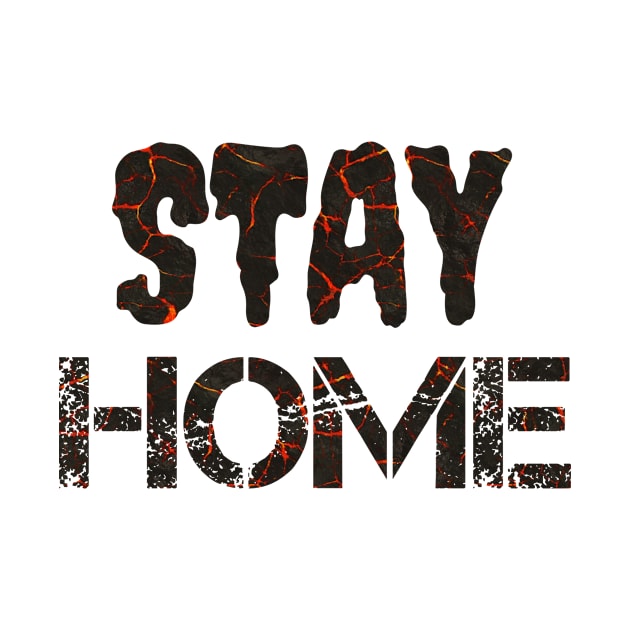 T-shirt STAY HOME by Younis design 