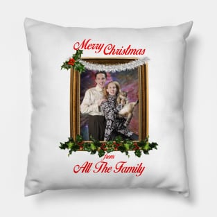 Non Gender Cat Siblings Merry Christmas From All The Family Pillow