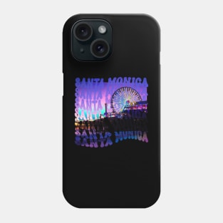 Santa Monica, Santa Monica Pier, Santa Monica Beach, California, SoCal Phone Case