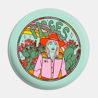 Pisces Cowgirl Pin