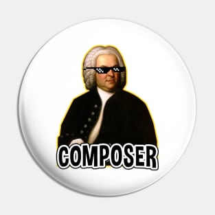 J. S. Bach Composer Pin