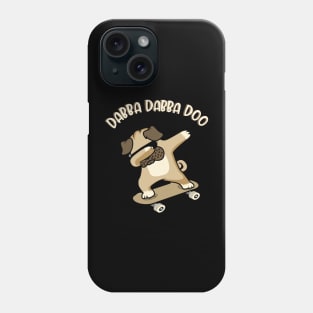 Dabbing Dog Pug Skate Phone Case