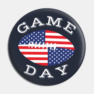 Game Day American Football Pin