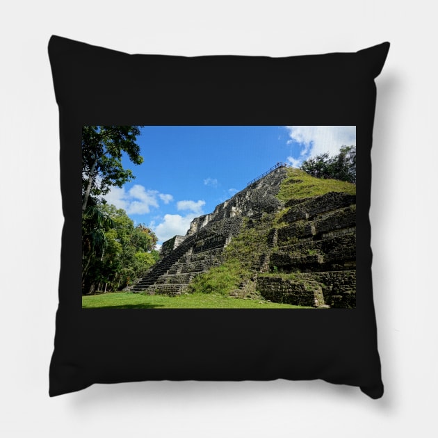 Guatemala - site archéologique de Tikal Pillow by franck380