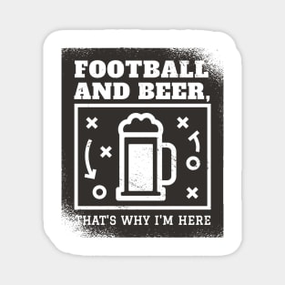 Football and Beer Magnet