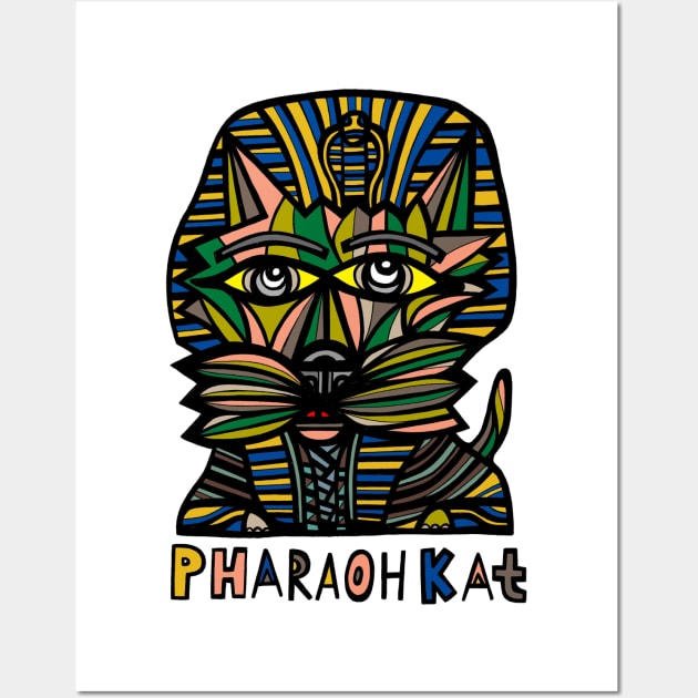 Pharaoh Kat Wall Art by The BuddaKats