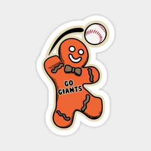 San Francisco Giants Gingerbread Man Magnet