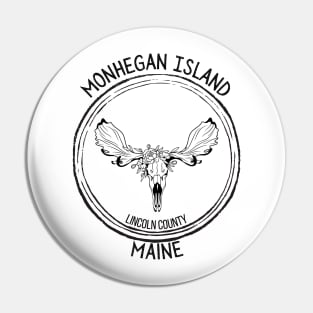 Monhegan Island Maine Moose Pin