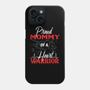 Womens Proud Mommy of a Heart  CHD Awareness Phone Case