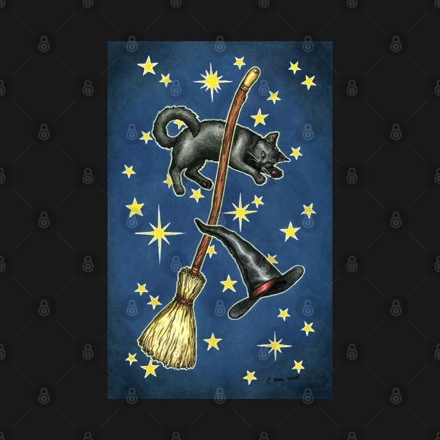 Everyday Witch Tarot - Witchy Cat Card Back by Elisabeth Alba