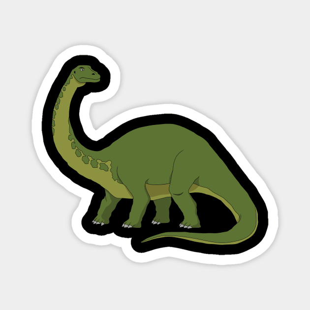 Brontosaurus Magnet by RockyDesigns