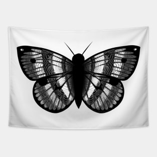 Cool Black And White Butterfly Tapestry