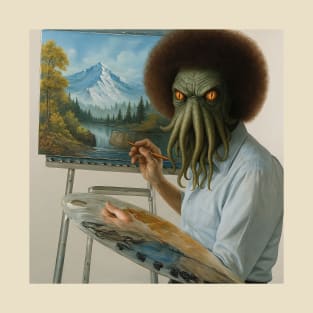 BOB ROSS CTHULHU T-Shirt