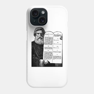 Moses and the 10 Commandments of the Christian Phone Case