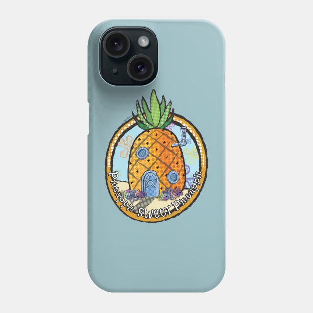 Pineapple Sweet Pineapple 124 Conch Street Pop Art Phone Case by Frannotated