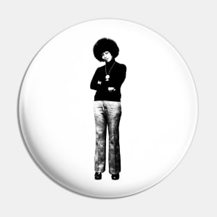 Angela Davis Retro Pin