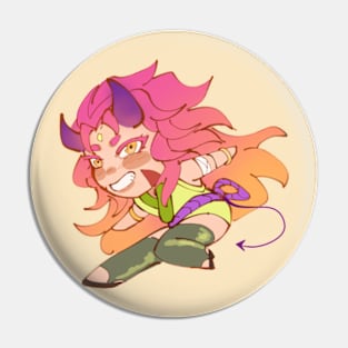 Japanese Demon Girl Pin