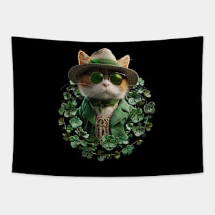 St Patricks Day Cat 4 Tapestry