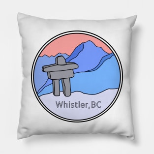 Whistler BC icon Pillow