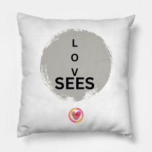 GenHeal Love Sees Gray Pillow