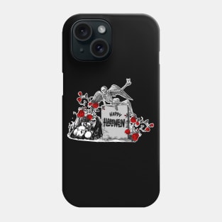 Angel of death & red roses- Halloween Phone Case