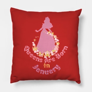 Queens Birthday in January Vintage  Essential Birthday Gift T-Shirt Pillow