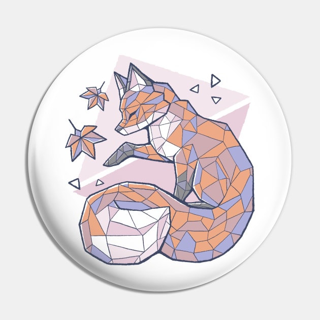 Paper Fox Pin by xMorfina