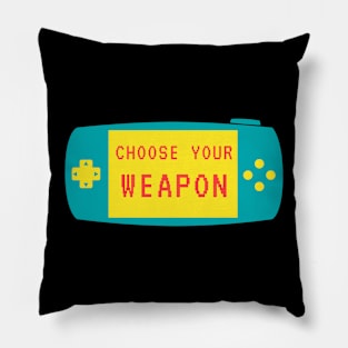 Choose your weapon Pillow