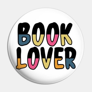 book lover sticker Pin