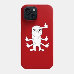 funny face Middle Finger Maniac Phone Case