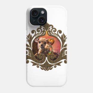 Little fairy and the cute fawn. Phone Case