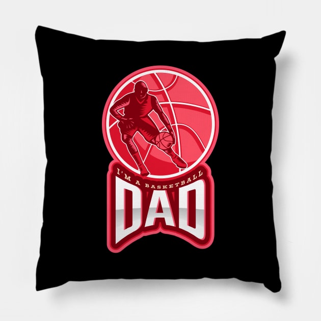 I'm a Basketball Dad Pillow by poc98