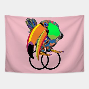 Toucan Empathy Psychedelic Costa Rica Tapestry