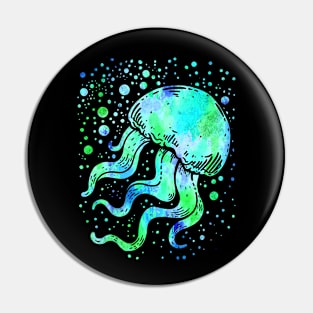 Colorful Jellyfish Pin