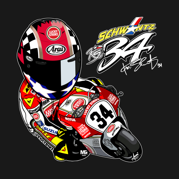 Kevin Schwantz Lucky Strike Suzuki Tribute by MFz Studioz