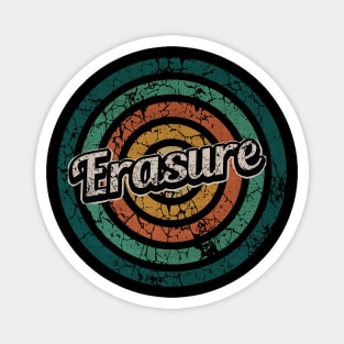 Erasure // Retro Circle Crack Vintage Magnet