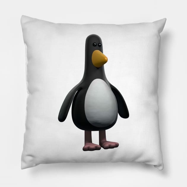 Feathers Mcgraw A Silent Penguin Cool Pillow by Ac Vai