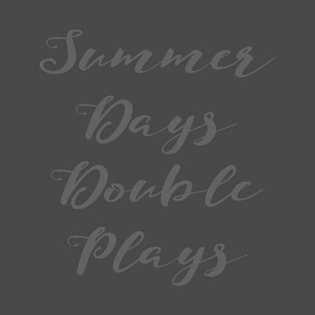 Summer Days Double Plays Softball or Baseball product by nikkidawn74