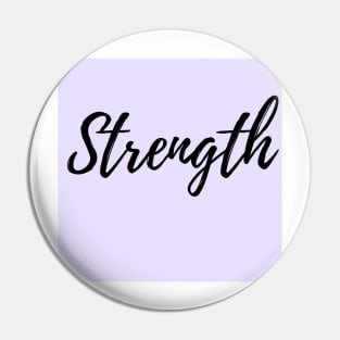 Strength - Purple Background Positive Affirmation Pin