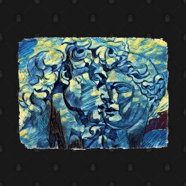 David of Michelangelo Van Gogh Style by todos