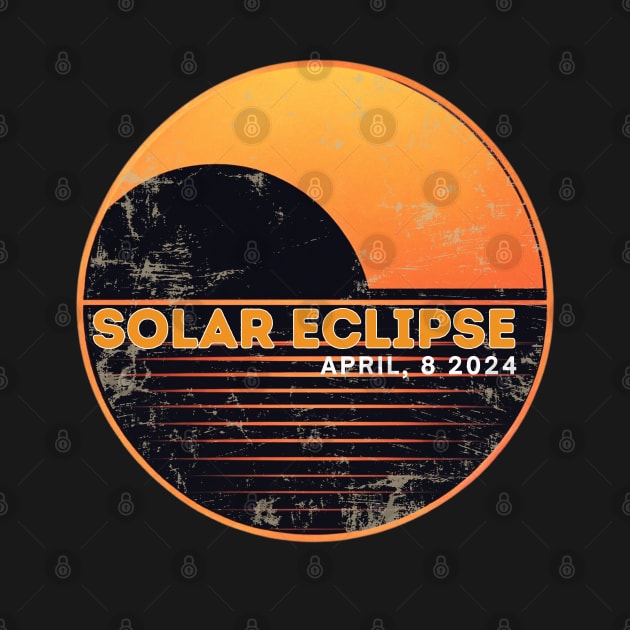 RETRO VINTAGE SOLAR ECLIPSE 2024 by Lolane