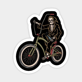 Bicycle skull Magnet