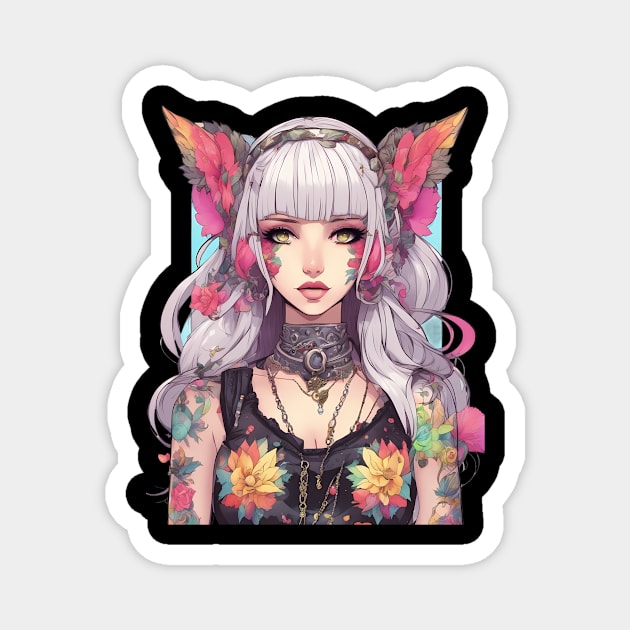 Beyond the Black Veil Emo Goth in the Anime World Magnet by animegirlnft