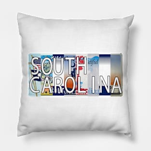 South Carolina License Plates Pillow