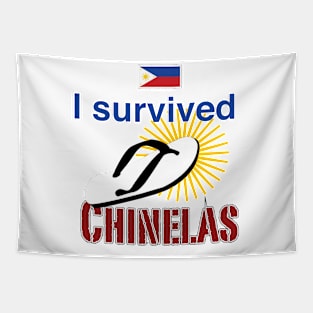 I survived Chinelas Philippines Tapestry